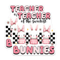 (2 Pack) Teacher of The Sweetest Bunnies Magnets - Classroom Decoration - 5" On Longest Side - for Cars, Fridges, Toolboxes - Made in USA - MAG8138