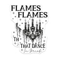 (2 Pack) Flames That Dance Magnets - Art Decor Candle Holder Magnets - Black White Inspirational Magnets - 5" On Longest Side - for Cars, Refrigerators, Toolboxes, Lockers - Made in USA BMCS3465