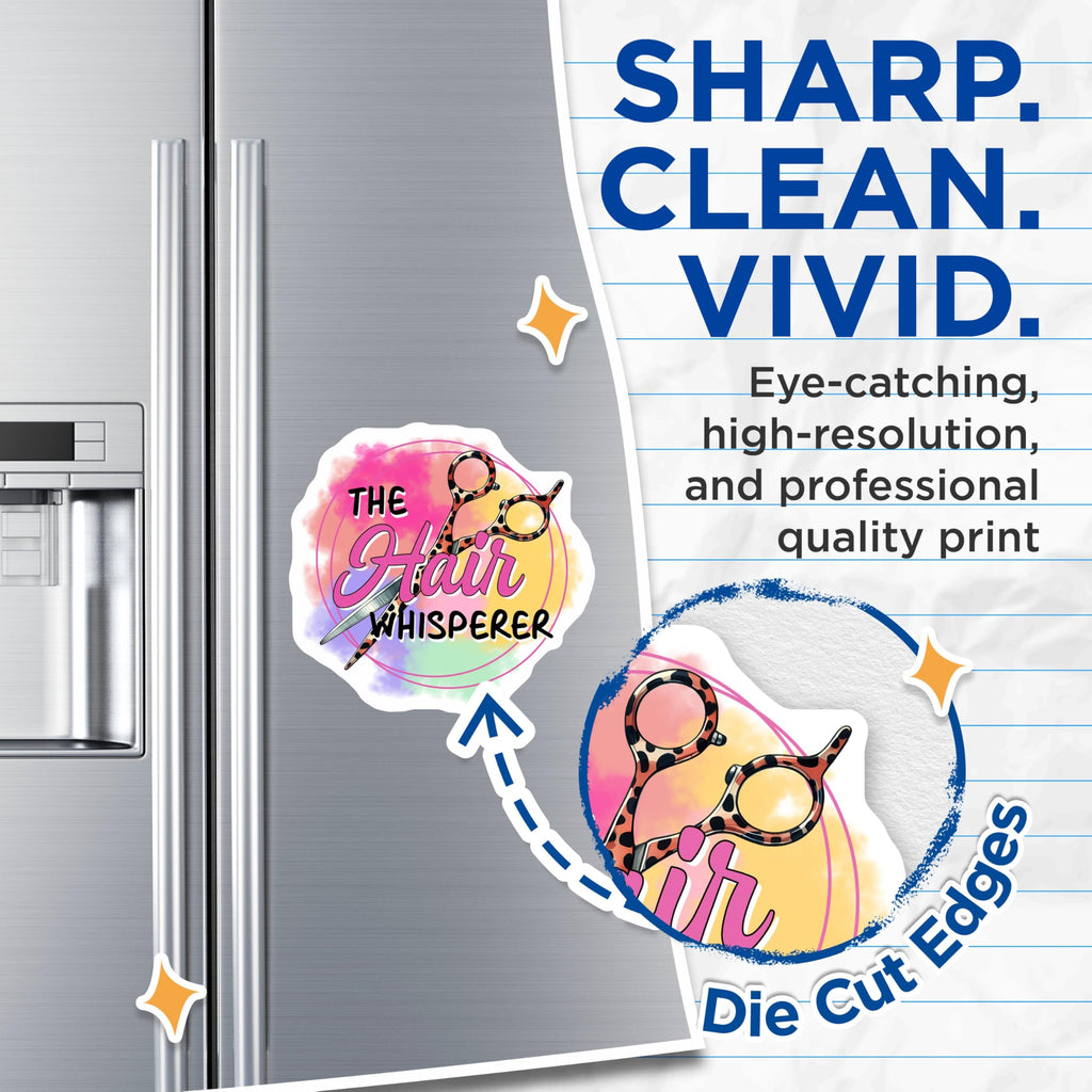 (2 Pack) The Hair Whisperer Magnets - Hair Stylist Decor - 5" On Longest Side - for Cars, Fridges, Toolboxes - Made in USA - MAG7565