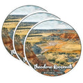 (3 Pack) Theodore Roosevelt Decals - National Park Sticker - Laptop Decal - 3 Inches On Longest Side - Easy Peel & Apply - Made in USA - 3MCS0500
