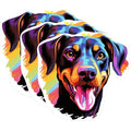 (3 Pack) Doberman Decals - Dog Breed Stickers - Laptop Decals - 3 Inches On Longest Side - Easy Peel & Apply - Made in USA - 3MCS0723