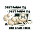(2 Pack) Funny Cat Magnets - Cute Quotes Magnet - Adorable Laptop Magnet - 5" On Longest Side - for Cars, Fridges, Toolboxes - Made in USA - MAG3709
