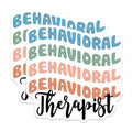 (2 Pack) Behavioral Therapist Stickers - Mental Health Stickers - Therapy Stickers - 5" On Longest Side - Sticks to Any Smooth Flat Surface - Made in USA - BMCS3180
