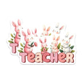(2 Pack) Teacher Appreciation Magnets - Cute Bunny - Classroom Decor - 5" On Longest Side - for Cars, Fridges, Toolboxes - Made in USA - MAG8136