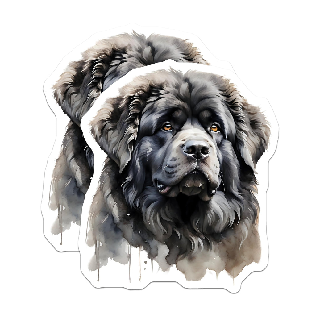 (2 Pack) Newfoundland Dog Magnets - Pet Breed Decor - Dog Lover Refrigerator Magnets - 5" On Longest Side - Premium Magnet - for Cars, Refrigerators, Toolboxes, Lockers - Made in USA - MAG14473