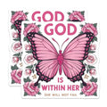 (2 Pack) Butterfly Quote Magnets Magnets - Inspirational Scripture - Floral Butterfly Design - 5" On Longest Side - Made in USA - Sticks to Refrigerators & Metal Surfaces - MAG8815
