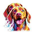 (2 Pack) Vizsla Dog Breed Magnets- 5 Inches On Longest Side - Choose from Over 100 Dog Breeds - for Cars, Refrigerators, Toolboxes - Made in USA - MAG1970