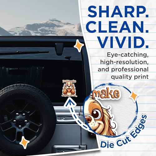 (2 Pack) Dogs Make Everything Better Stickers - Funny Dog Quote Stickers - Cute Dog Lover Stickers - 5" On Longest Side - Sticks to Any Smooth Flat Surface - Made in USA - BMCS2811