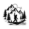 (2 Pack) Bigfoot Magnets - Sasquatch Rock Hand - Mountain Forest Decor - 5 Inches On Longest Side - Thick Durable Magnet - Made in USA - MAG22202