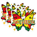 (3 Pack) Juneteenth Butterflies Decals - Freedom Day - Black History Decal - 3 Inches On Longest Side - Easy Peel & Apply - Made in USA - 3MCS6131