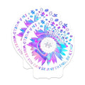 (2 Pack) Inspirational Quote Stickers - Motivational Holographic Stickers - Be Kind Sticker Set - 5" On Longest Side - Sticks to Any Smooth Flat Surface - Made in USA - BMCS3573