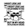 (2 Pack) Drum Set Stickers - Music Lover Stickers - Funny Band Stickers for Drummers - 5" On Longest Side - Sticks to Smooth Flat Surfaces - Made in USA - BMCS3689