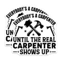 (2 Pack) Carpenter Humor Magnets - Woodworking Tools Decor - Funny Builder Quote Display - 5 Inches On Longest Side - Thick Durable Magnet - Made in USA - MAG21384
