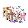 (2 Pack) He is Risen Magnets - Christian Easter Decor - Matthew 28:6 Scripture - Religious Spring - 5 Inches On Longest Side - Thick Durable Magnet - Made in USA - MAG25921