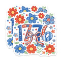 (2 Pack) 1776 Magnets - Patriotic Refrigerator Decor - Fourth of July USA Pride - 5 Inches On Longest Side - Thick Durable Magnet - Made in USA - MAG36183