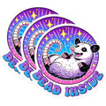 (3 Pack) Opossum Decals - Funny Animal Decal - Dead Inside Decal - 3 Inches On Longest Side - Easy Peel & Apply - Made in USA - 3MCS0269