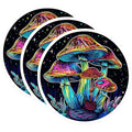 (3 Pack) Mushroom Decals - Psychedelic Art - Laptop Stickers- 3 Inches On Longest Side - Easy Peel & Apply - Made in USA - 3MCS5909