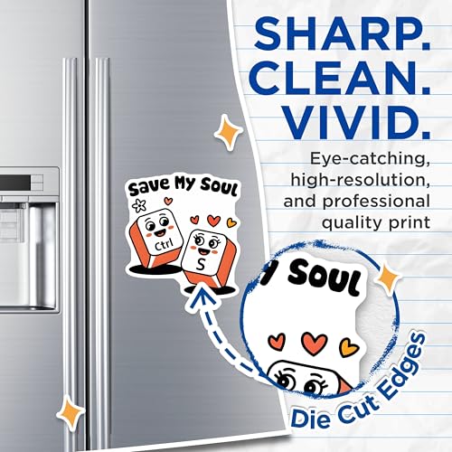 (2 Pack) Save My Soul Magnets - Funny Office Decor - 5" On Longest Side - for Cars, Fridges, Toolboxes - Made in USA - MAG7429