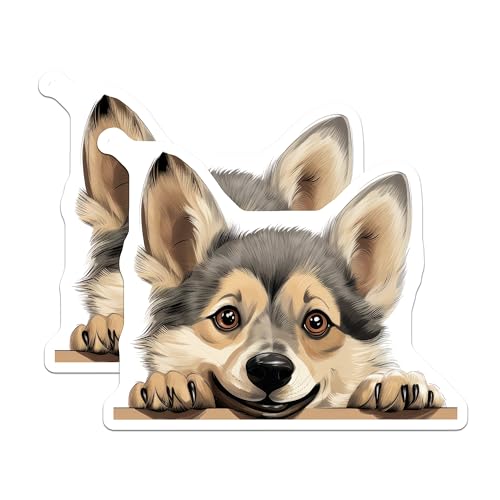 (2 Pack) Animal Lover Fridge Decor Magnet - 5" On Longest Side - Sticks to Smooth Flat Surfaces - Made in USA - MAG10291