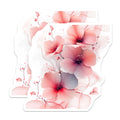 (2 Pack) Pink Floral Magnets - Ethereal Flower Refrigerator Decor - Aesthetic Kitchen Locker Magnet - 5 Inches On Longest Side - Thick Durable Magnet - Made in USA - MAG25876