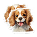 (2 Pack) Cavalier King Charles Spaniel Magnets - Cute Puppy Dog - Dog Lover Decor Pet Owner - 5 Inches On Longest Side - Thick Durable Magnet - Made in USA - MAG29949