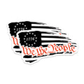(2 Pack) We the People Magnets - 1776 Betsy Ross Flag - Patriotic American Heritage - Constitutional Freedom Statement - 5 Inches On Longest Side - Thick Durable Magnet - Made in USA - MAG36077
