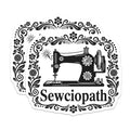 (2 Pack) Sewciopath Magnets - Sewing Lover - Craft Room Decor - 5" On Longest Side - Premium Magnet - for Cars, Refrigerators, Toolboxes, Lockers - Made in USA - MAG14290