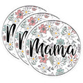 (3 Pack) Mama Floral Decals - Mother's Day Gifts - Flower Laptop Decals - 3 Inches On Longest Side - Easy Peel & Apply - Made in USA - 3MCS4942
