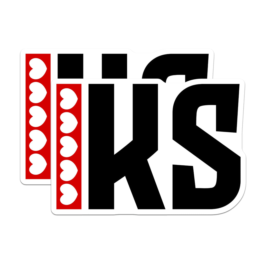 (2 Pack) IKS Magnets - Bold Graphic Design Magnet - Statement Magnets for Fridge - 5" On Longest Side - Premium Magnet - for Cars, Refrigerators, Toolboxes, Lockers - Made in USA - MAG17903