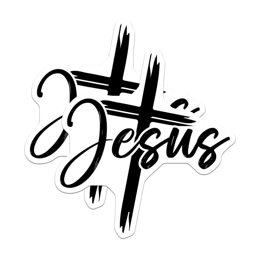 (2 Pack) Jesus Religious Magnets - Christian Faith Magnets - Inspirational Quote Magnets - 5" On Longest Side - for Cars, Refrigerators, Toolboxes, Lockers - Made in USA BMCS3066