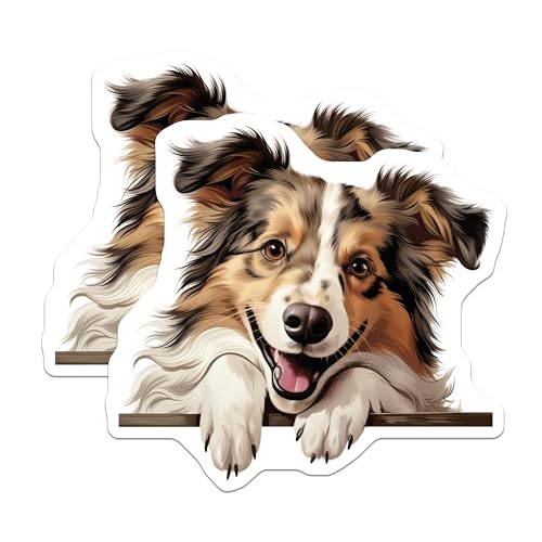 (2 Pack) Dog Lover Decor Magnet - 5" On Longest Side - Sticks to Smooth Flat Surfaces - Made in USA - MAG10276