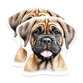 (2 Pack) Bullmastiff Puppy Magnets - Dog Lover Kitchen Decor - Pet Parent Refrigerator Art - 5 Inches On Longest Side - Thick Durable Magnet - Made in USA - MAG26724
