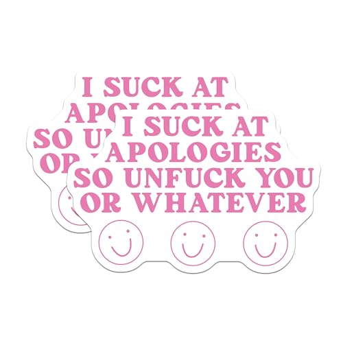 (2 Pack) Funny Quote Stickers - Humorous Decal - 5" On Longest Side - Sticks to Smooth Flat Surfaces - Made in USA - BMCS8482 - BMCS8482