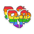 (2 Pack) Pride Month Magnets - LGBT Decor - Rainbow Pride Flag Art - 5" On Longest Side - Premium Magnet - for Cars, Refrigerators, Toolboxes, Lockers - Made in USA - MAG17052
