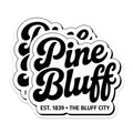 (2 Pack) Pine Bluff Magnets - Arkansas Home Decor - City Souvenir - 5" On Longest Side - Premium Magnet - for Cars, Refrigerators, Toolboxes, Lockers - Made in USA - MAG18091