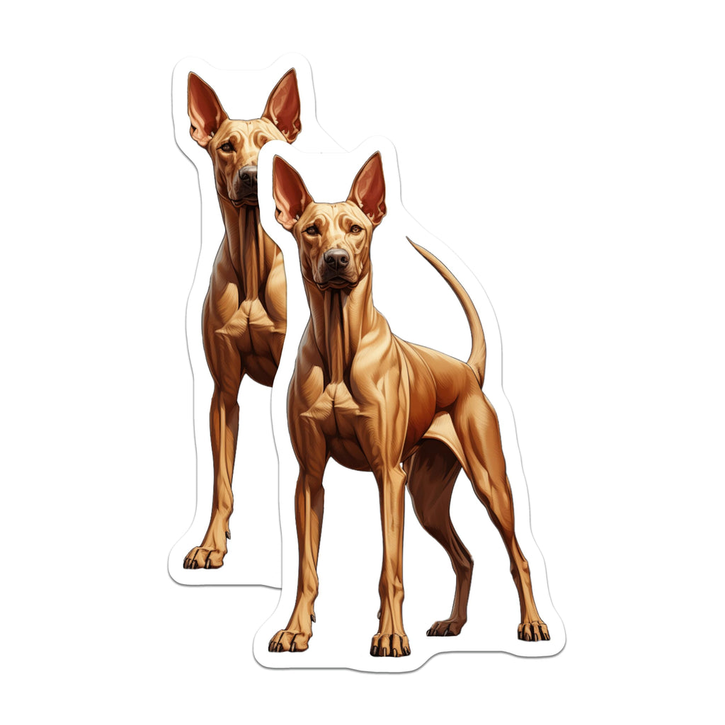 (2 Pack) Rhodesian Ridgeback Magnets - Dog Breed Lover Decor - Canine Art Home Accent - 5 Inches On Longest Side - Thick Durable Magnet - Made in USA - MAG25272