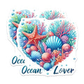 (2 Pack) Ocean Lover Magnets Magnets - Seashell Decor - Marine Life Decoration - 5" On Longest Side - Made in USA - Sticks to Refrigerators & Metal Surfaces - MAG9298