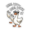 (2 Pack) Deal with It Goose Magnets - Funny Animal Magnets - Meme Magnets for Fridge or Locker - 5" On Longest Side - for Cars, Fridges, Toolboxes - Made in USA - MAG4612