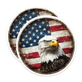 (2 Pack) Patriotic Home Decor Magnet - 5" On Longest Side - Sticks to Smooth Flat Surfaces - Made in USA - MAG10048