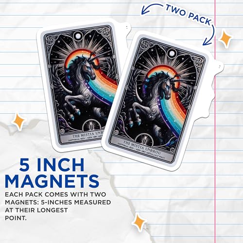 (2 Pack) 5" On Longest Side Magnet - Sticks to Smooth Flat Surfaces - Made in USA - MAG10122