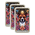 (3 Pack) Staffordshire Terrier Decals - Dog Tarot Card - Laptop Decals - 3 Inches On Longest Side - Easy Peel & Apply - Made in USA - 3MCS4093