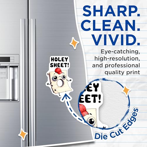 (2 Pack) Holey Sheet Cute Magnets - 5" On Longest Side - for Cars, Fridges, Toolboxes - Made in USA - MAG7591