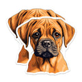 (2 Pack) Adorable Boxer Puppy Dog Magnets - Cute Pet Lover Kitchen Decor - Animal Parent Refrigerator Art - 5 Inches On Longest Side - Thick Durable Magnet - Made in USA - MAG25352