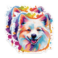 (2 Pack) American Eskimo Dog Magnets - 5 Inches On Longest Side - Choose from Over 100 Dog Breeds - for Cars, Refrigerators, Toolboxes - Made in USA - MAG1753