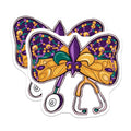 (2 Pack) Butterfly Nurse Stickers - Medical Professional Stickers - Nurse Appreciation - 5" On Longest Side - Sticks to Smooth Flat Surfaces - Made in USA - BMCS5228