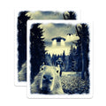 (2 Pack) Capybara UFO Stickers - Bigfoot Alien Encounter Stickers - Funny Cryptid Stickers - 5" On Longest Side - Sticks to Any Smooth Flat Surface - Made in USA - BMCS3375
