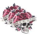 (3 Pack) Skull Rose Decals - Laptop Decals - Gothic Decal - 3 Inches On Longest Side - Easy Peel & Apply - Made in USA - 3MCS1347