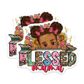 (2 Pack) Blessed Mama Magnets - Mother's Day - New Mom - Boho Mom Decor - Fridge Magnets - 5 Inches On Longest Side - Thick Durable Magnet - Made in USA - MAG28919
