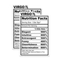 (2 Pack) Virgo Zodiac Magnets - Nutrition Facts - Star Sign Decor - 5" On Longest Side - Premium Magnet - for Cars, Refrigerators, Toolboxes, Lockers - Made in USA - MAG14140