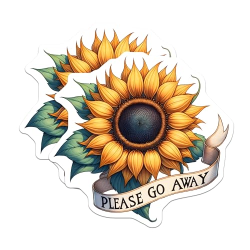 (2 Pack) Sunflower Magnets - 5" On Longest Side - for Cars, Fridges, Toolboxes - Made in USA - MAG7992